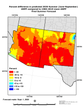 Final Grass-Cast estimates of production for 2020 summer growing season in AZ & NM